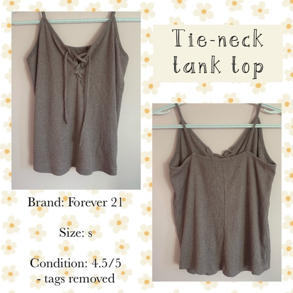 Tie-neck tank top - Picture 1 of 1